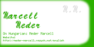 marcell meder business card